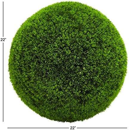 Deco 79 Artificial Topiary Foliage Ball Green 22x22x22