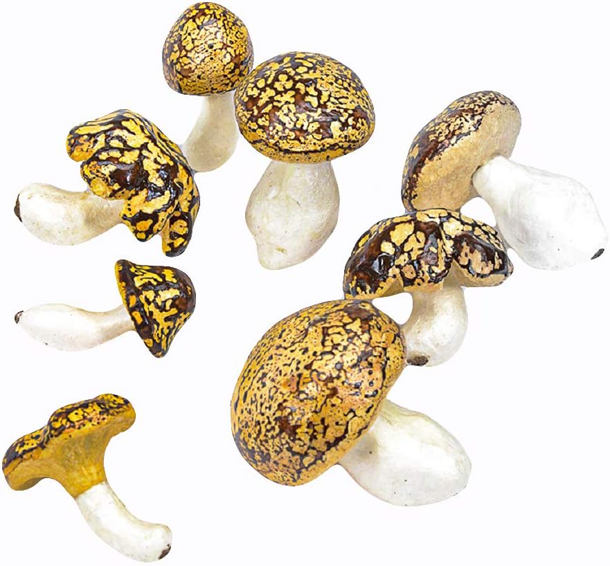 Serene Spaces Living Set of 20 Decorative Mushrooms