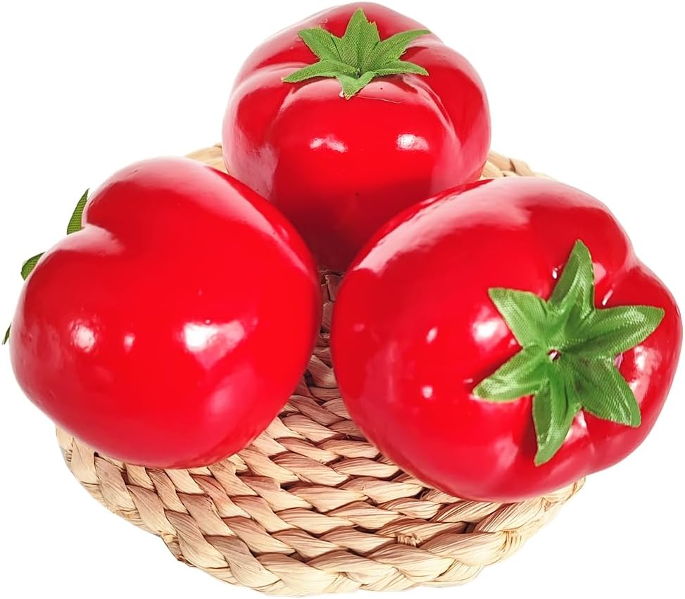 Ebonee Artificial Tomato 6 Pack for Home Decor