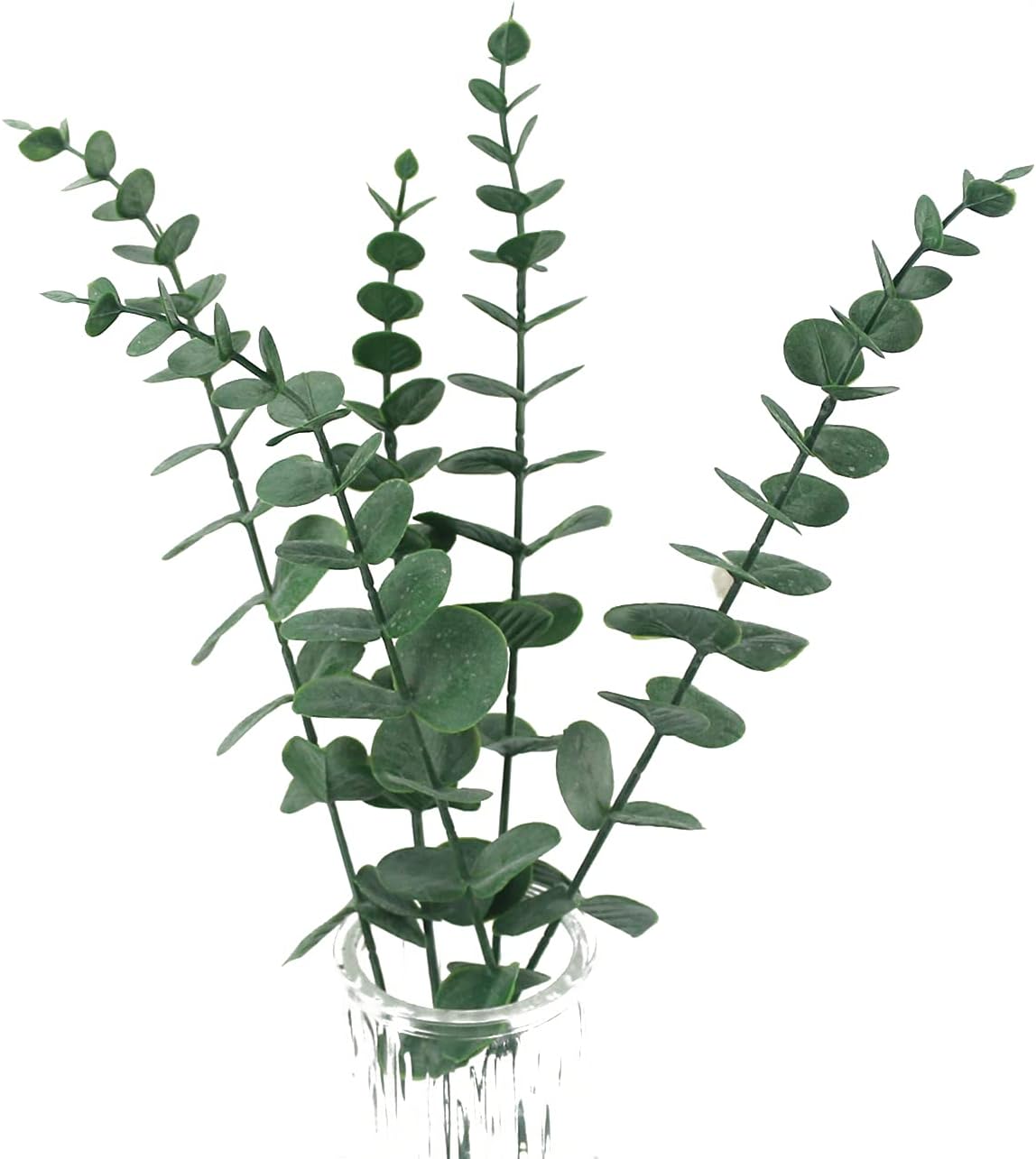 Tinsow 5 Pcs Real Touch Eucalyptus Artificial Leaves