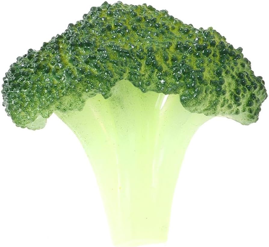 6 Pcs Artificial Broccoli for Kitchen and Decor Use