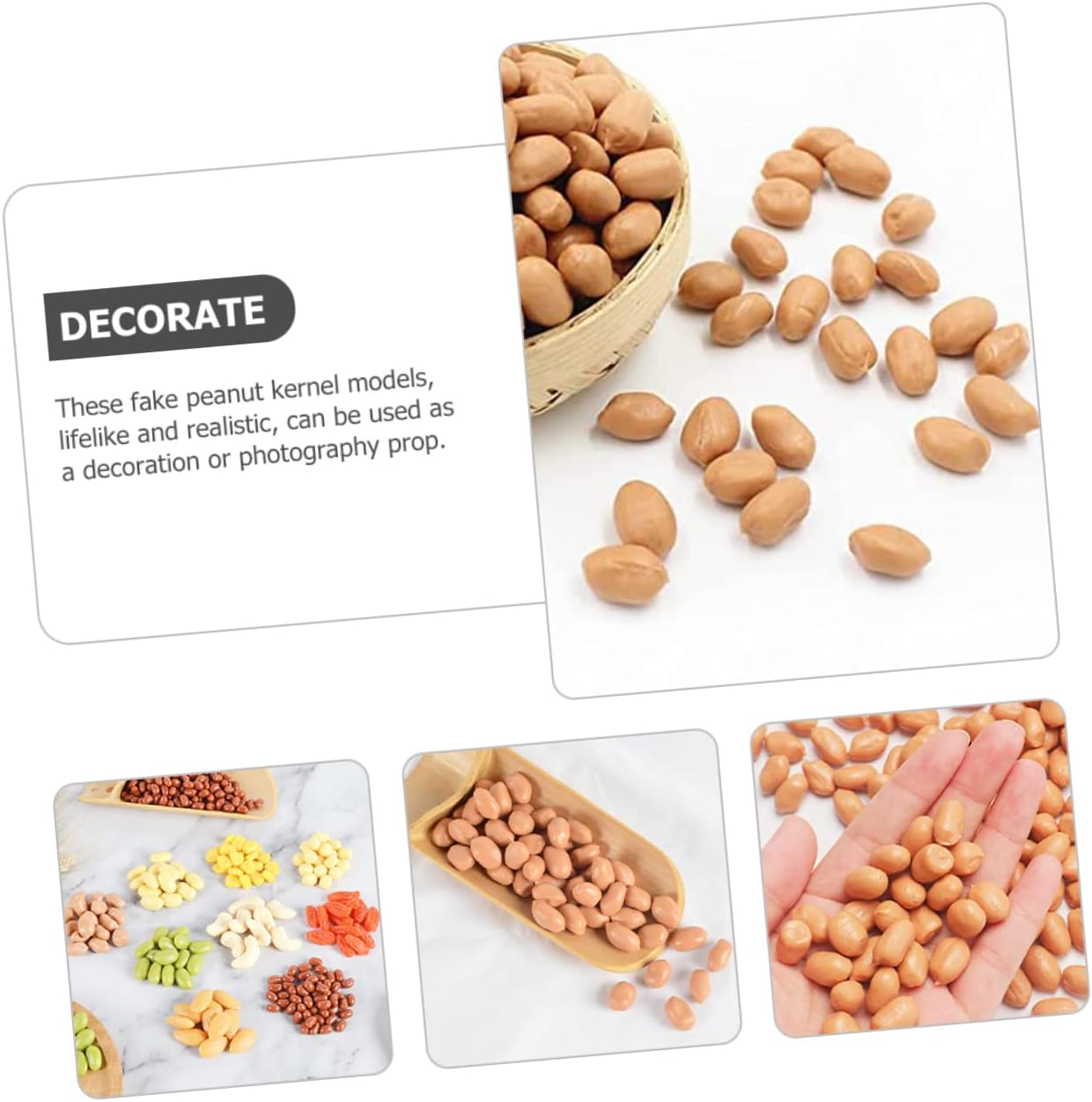 Happyyami Artificial Peanut Kernels for Photography Props