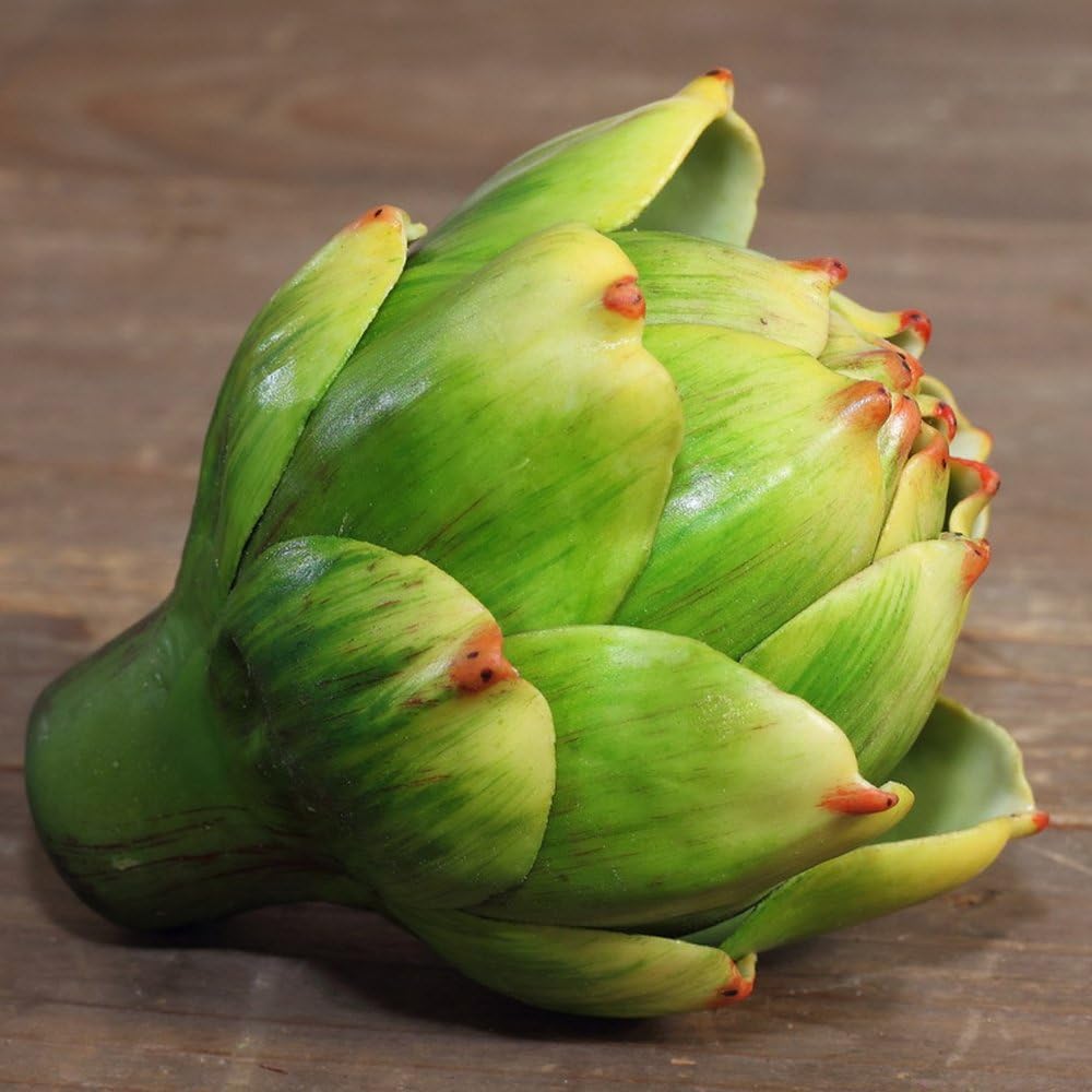 Artificial Artichoke Vegetables Decor Set of 6 Green