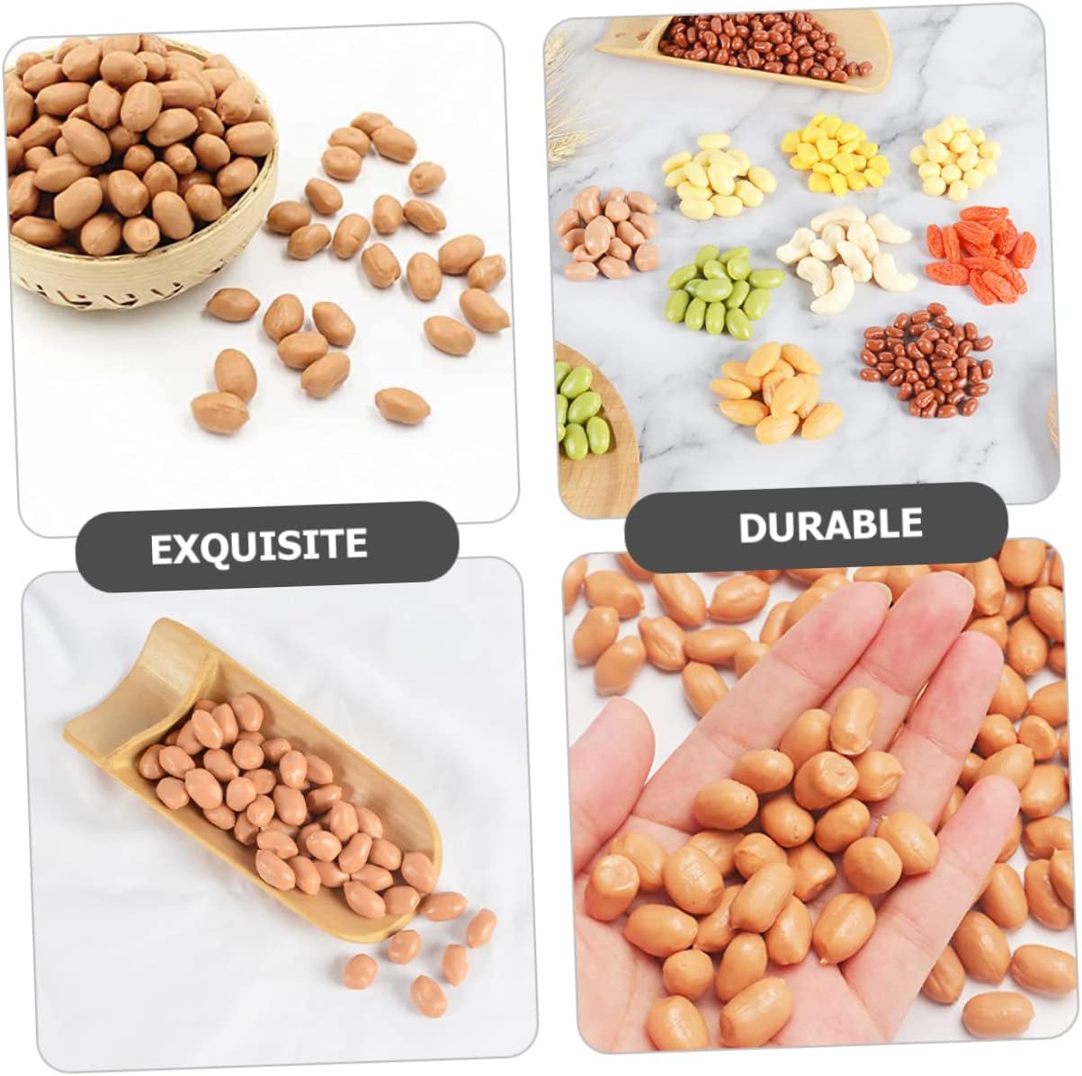 1bag Artificial Peanut Decor Prop for Home and Kitchen