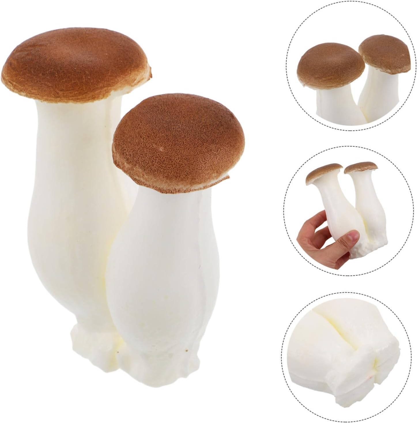 Realistic Fake Mushroom Figurine for Home Decor