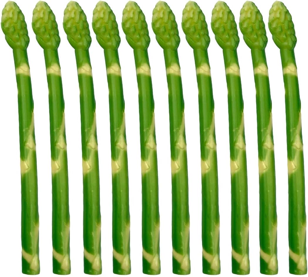 10 Pcs Realistic Plastic Asparagus Ornaments Decor Props