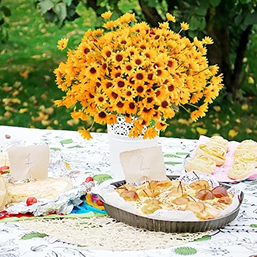 Uieke Artificial Sunflowers and Daisies 6 Bundle Yellow