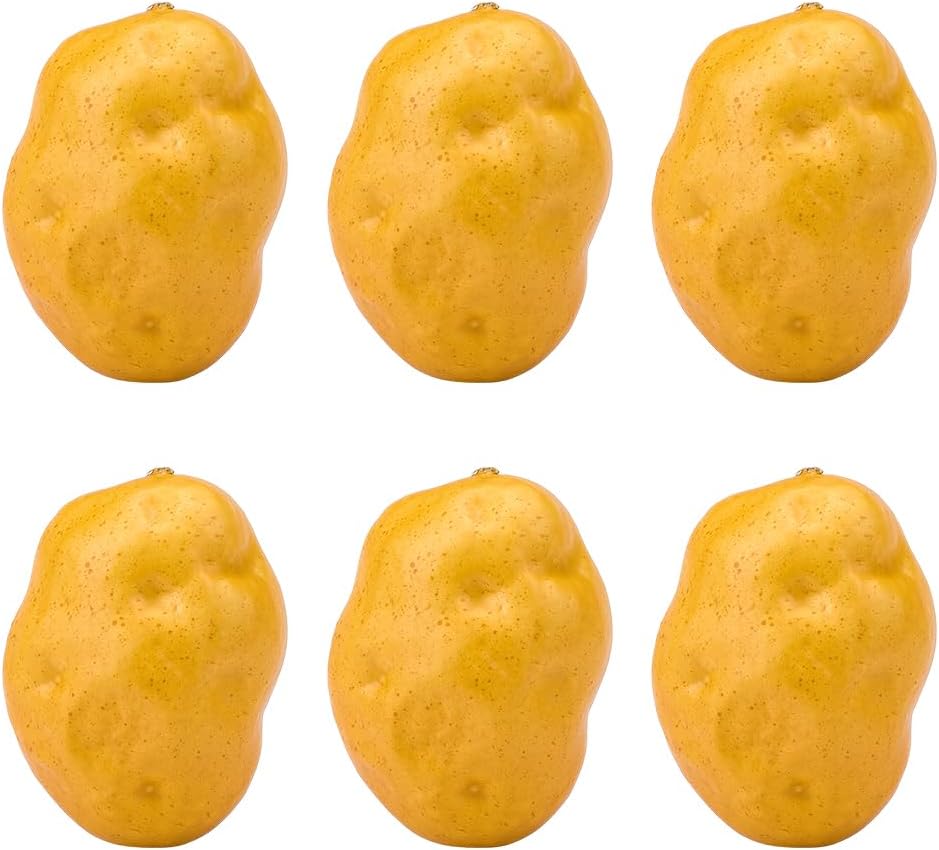GORGECRAFT 6Pcs Artificial Foam Potatoes Decorative