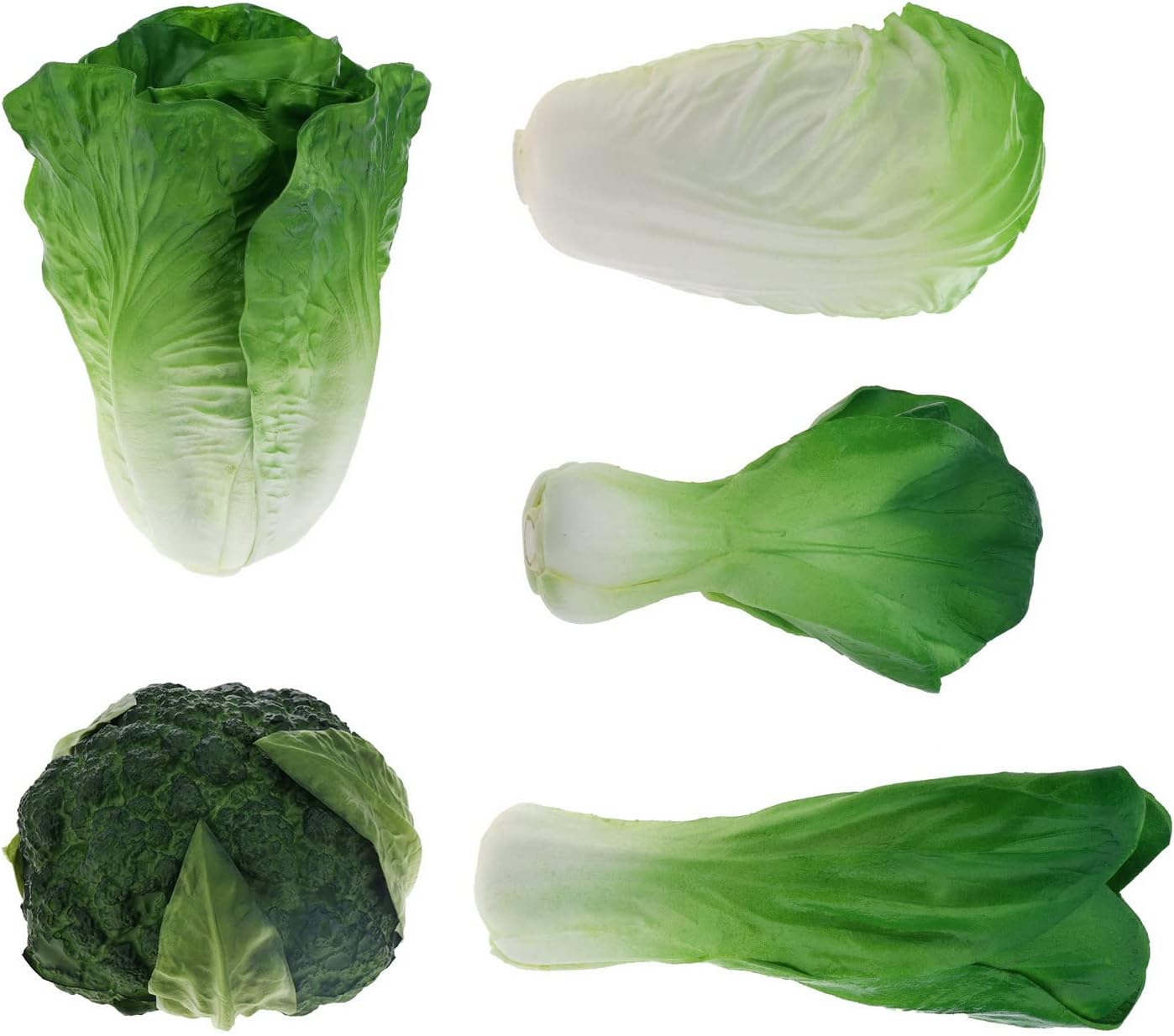 Woration Realistic Artificial Vegetable Set 5pcs