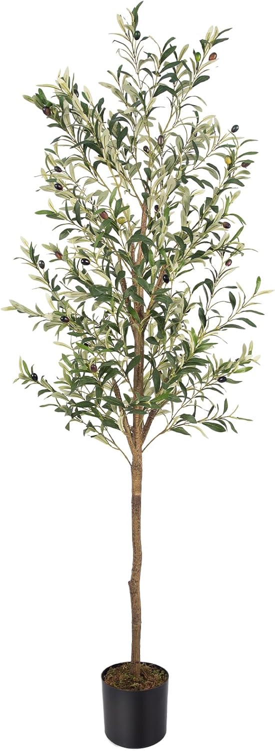 Faux Olive Tree 6FT Artificial Indoor Plant with Fruit
