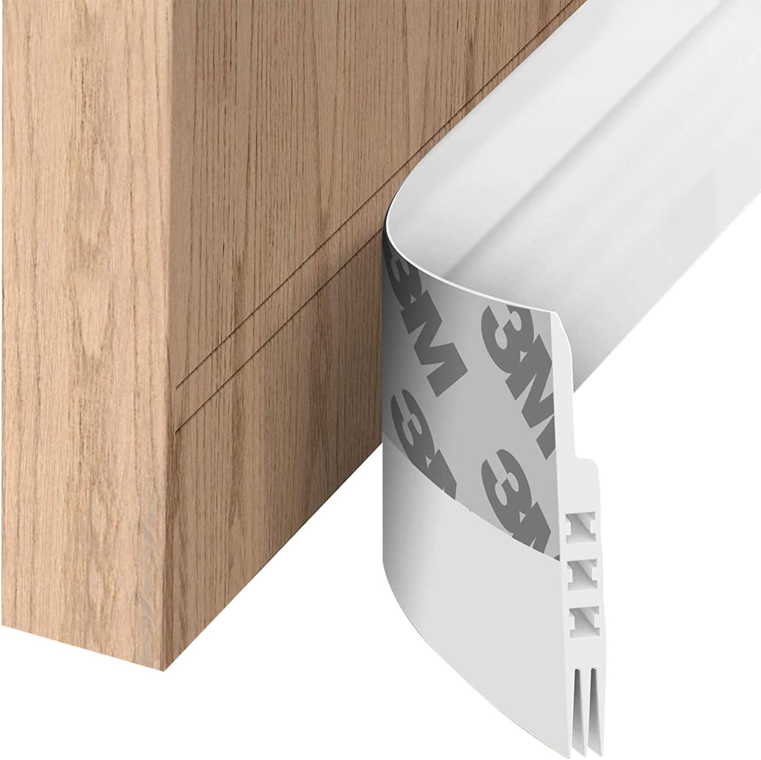 NC Door Draft Stopper 39 Length White Heat Insulation