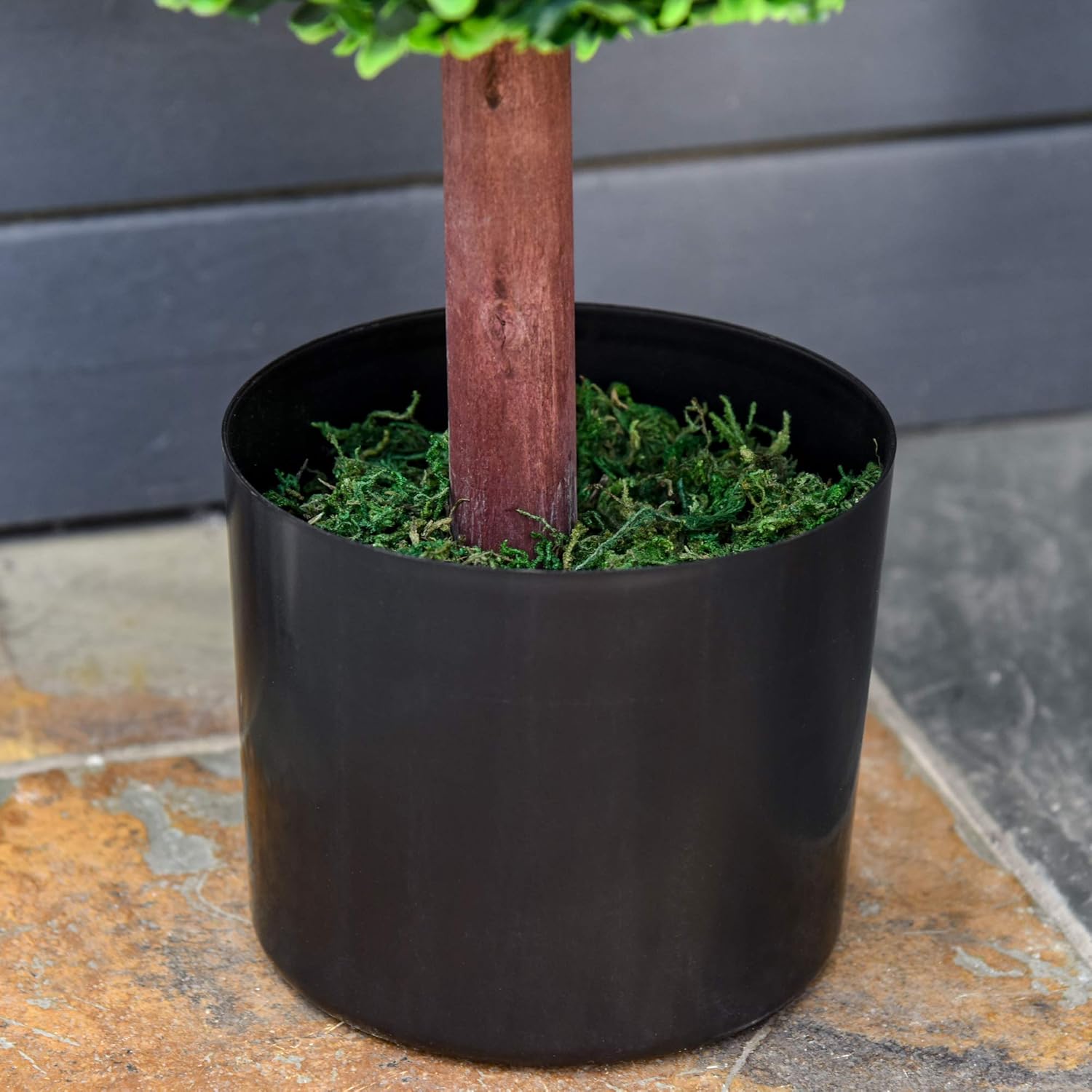 Outsunny 235 Artificial Boxwood Topiary Ball Tree