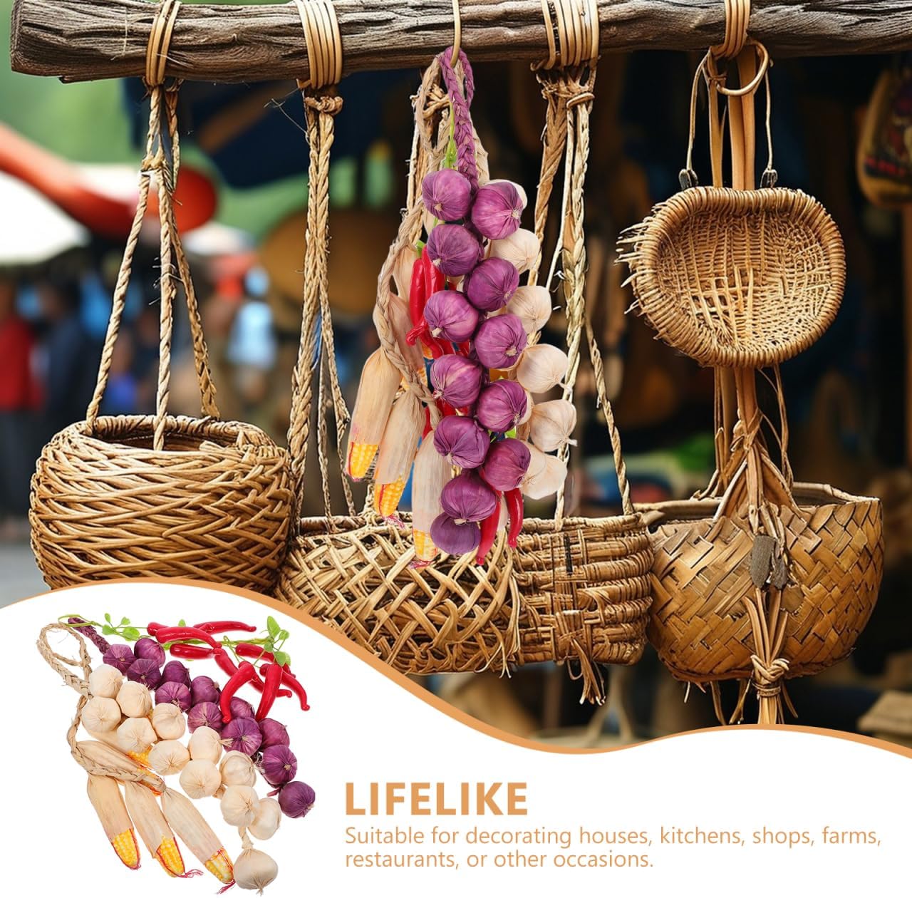 DOITOOL 4PCS Artificial Vegetables for Decoration Lifelike