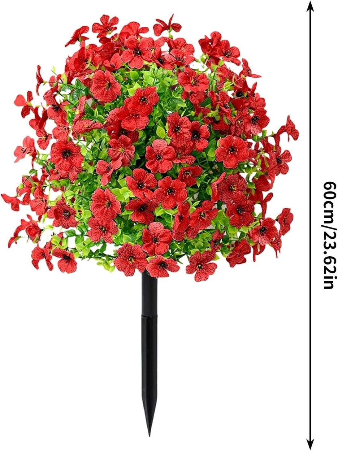 Uscallm Artificial Rose Bushes 22inch Outdoor Decoration