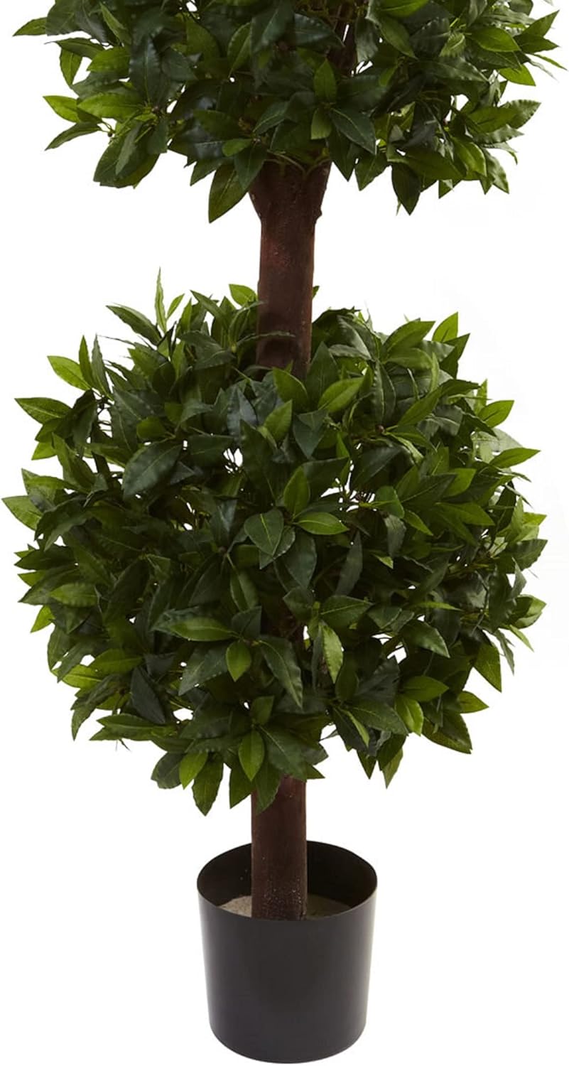 Nearly Natural 65ft Sweet Bay Triple Ball Topiary
