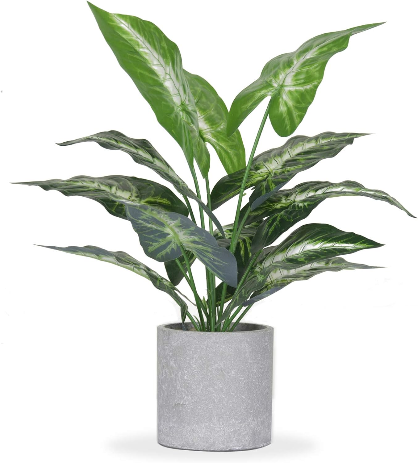 16 Inch Artificial Taro Plants for Home Office Decor