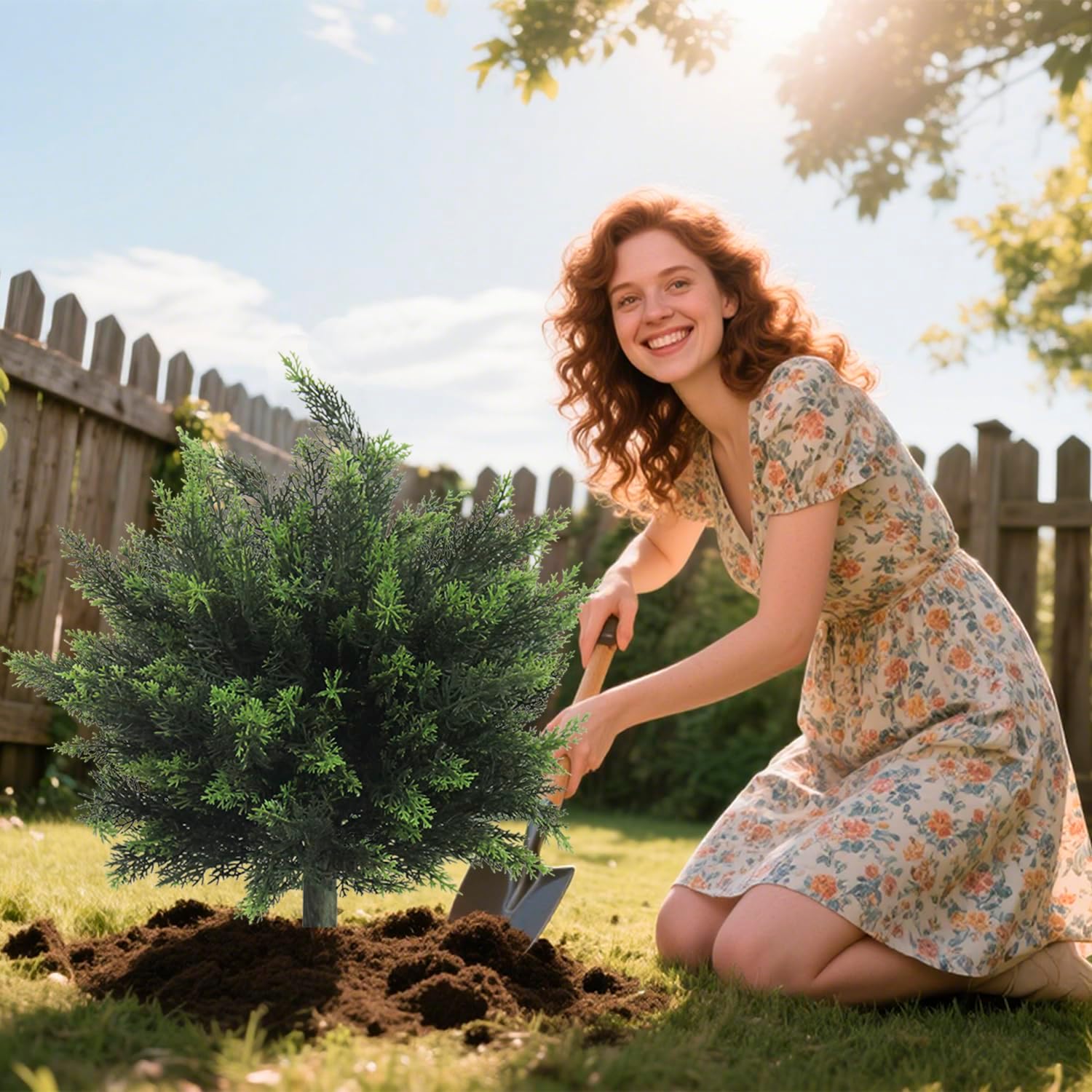 281 Inch Artificial Topiary Tree Set of 2