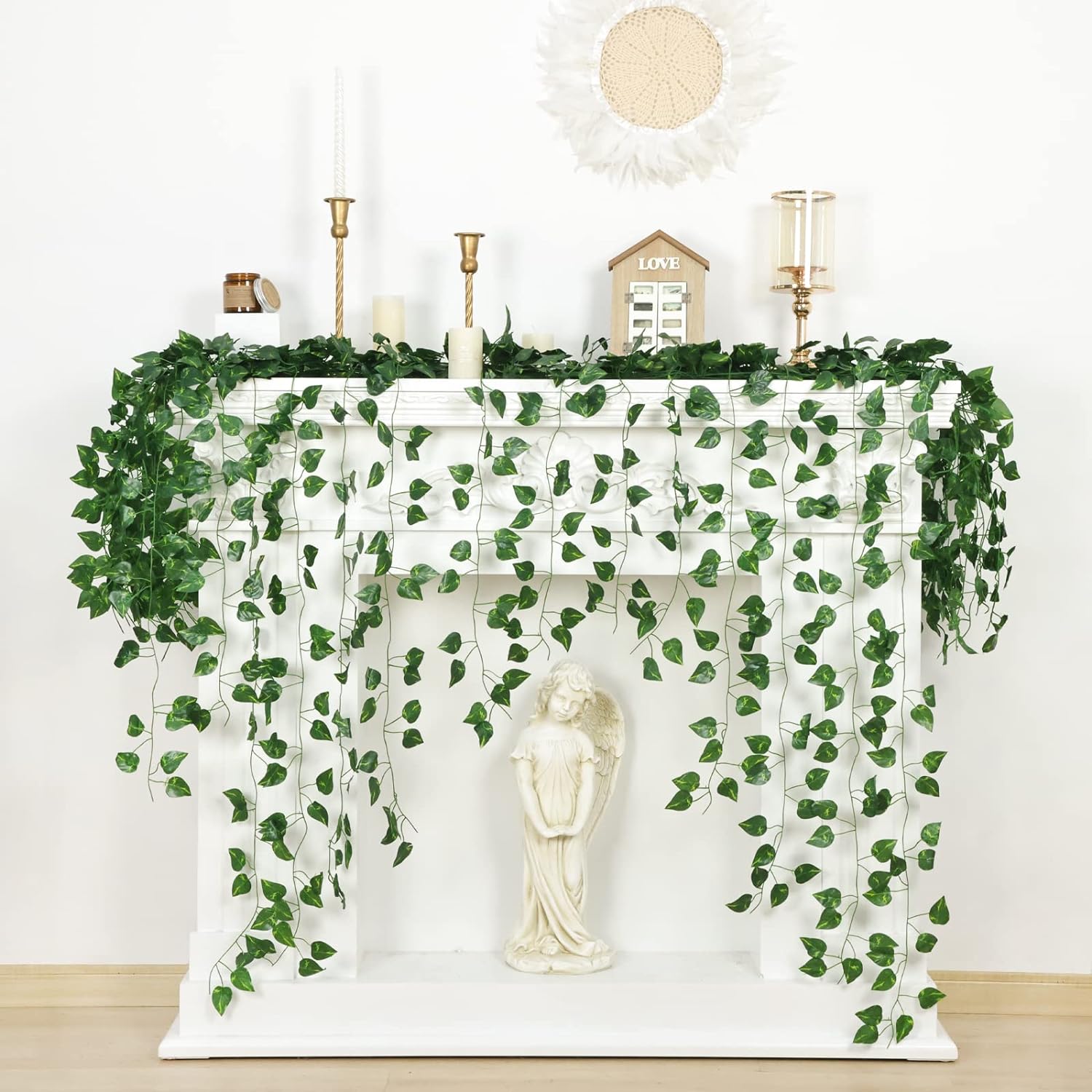 CEWOR 14 Pack 98ft Artificial Ivy Garland