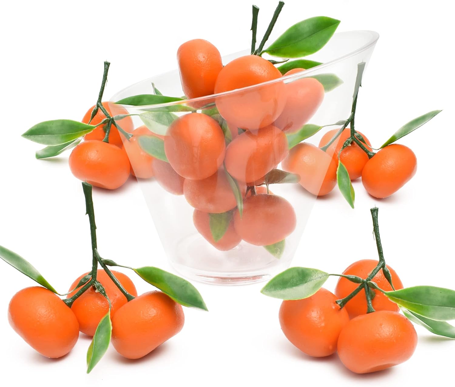 Hagao Fake Mini Tangerine Orange Artificial Fruit 6PCS