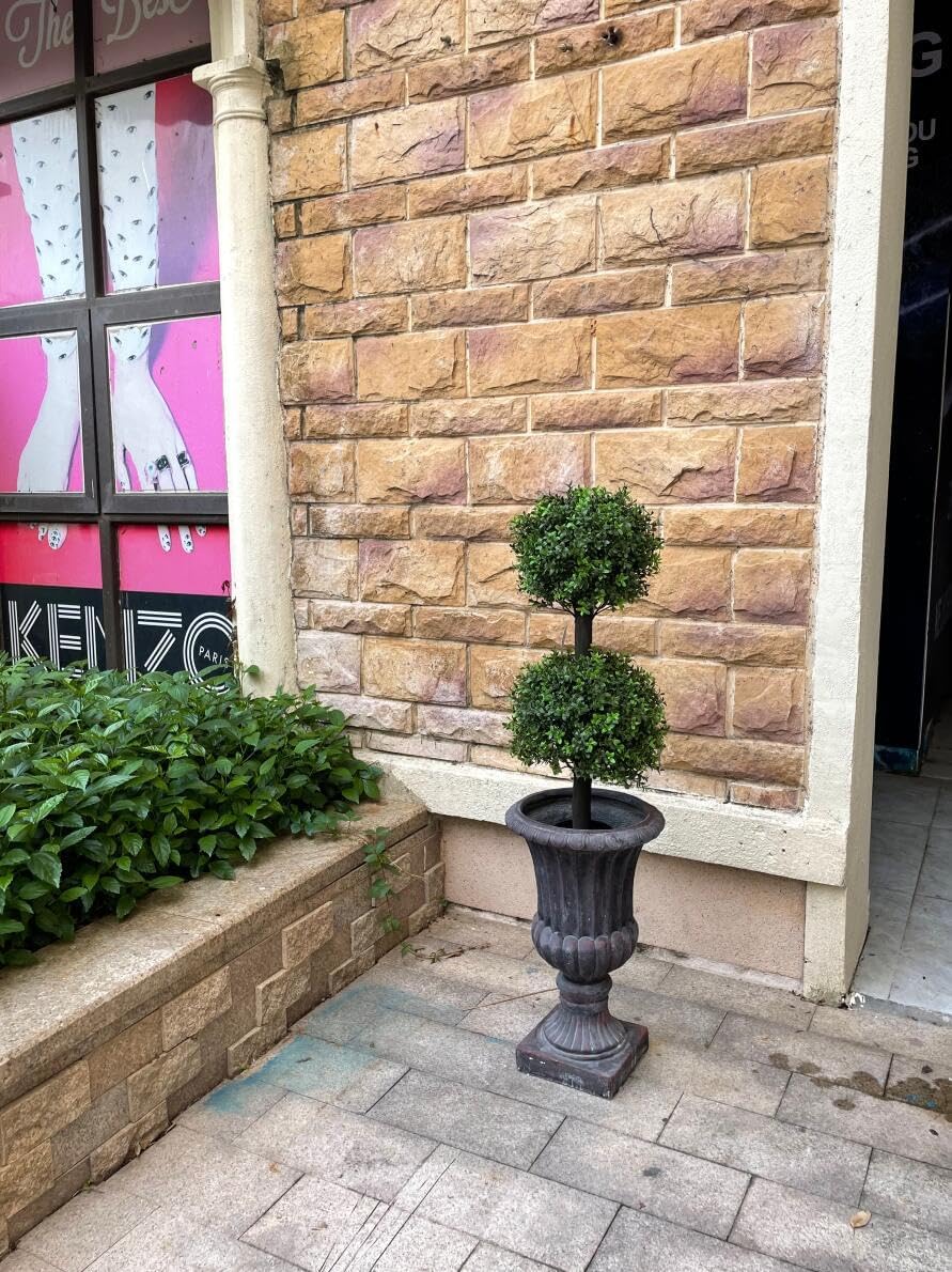 3ft Artificial Boxwood Topiary with UV Resistant Base