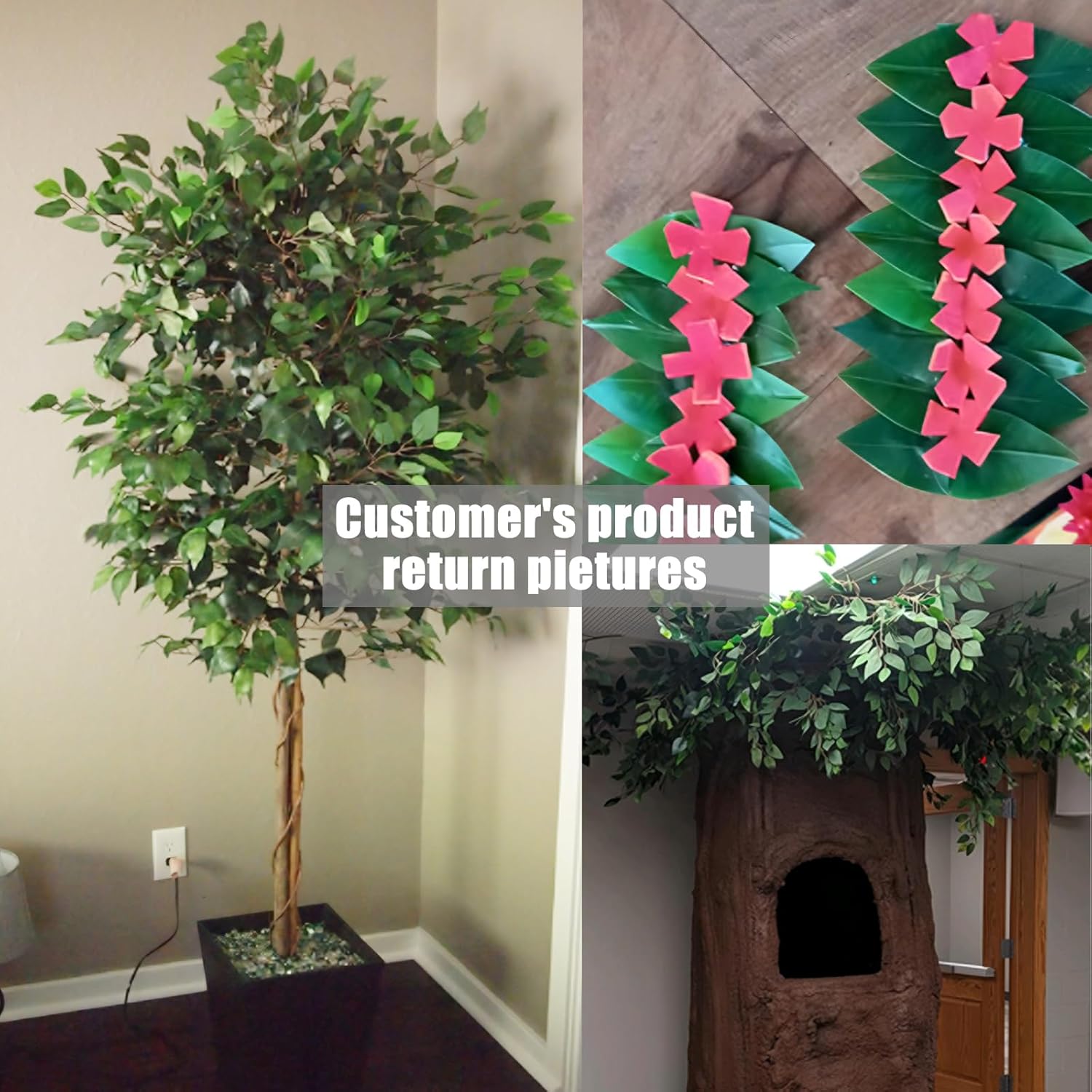 GTIDEA 24PCS Artificial Ficus Branches for DIY Decorations 1