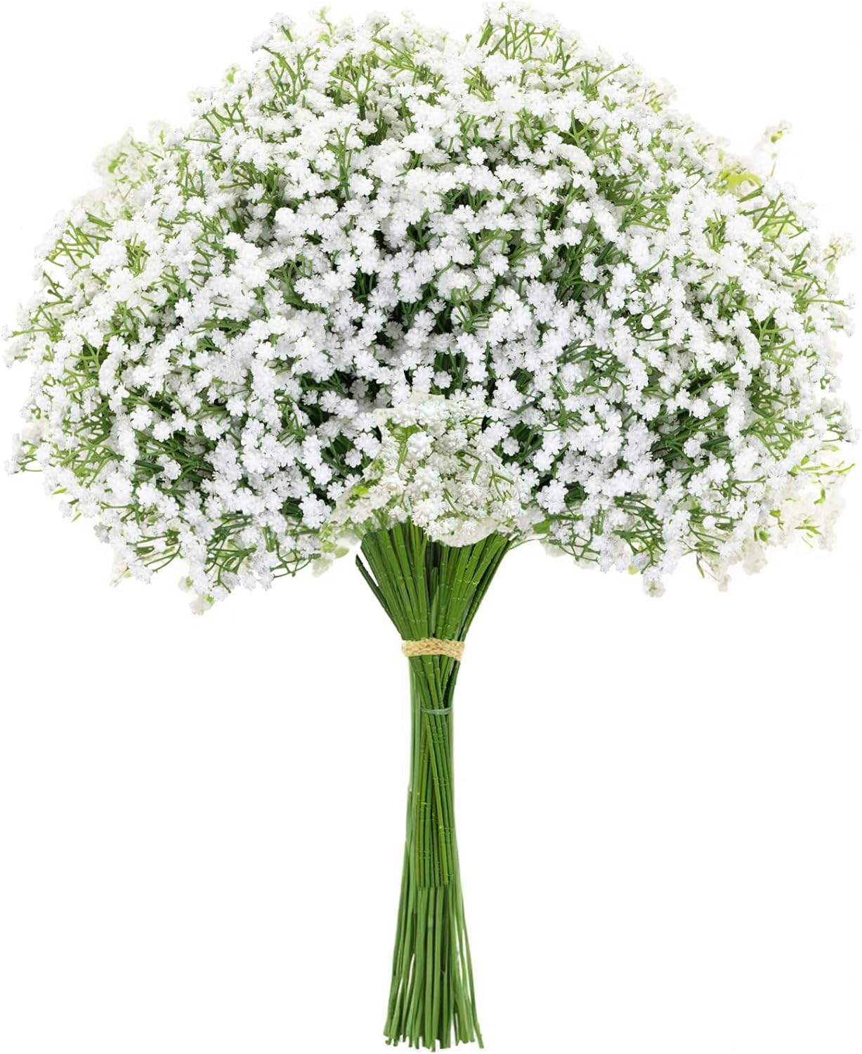 10PCS 21-inch Artificial Babys Breath Flowers with Reinforced Stem