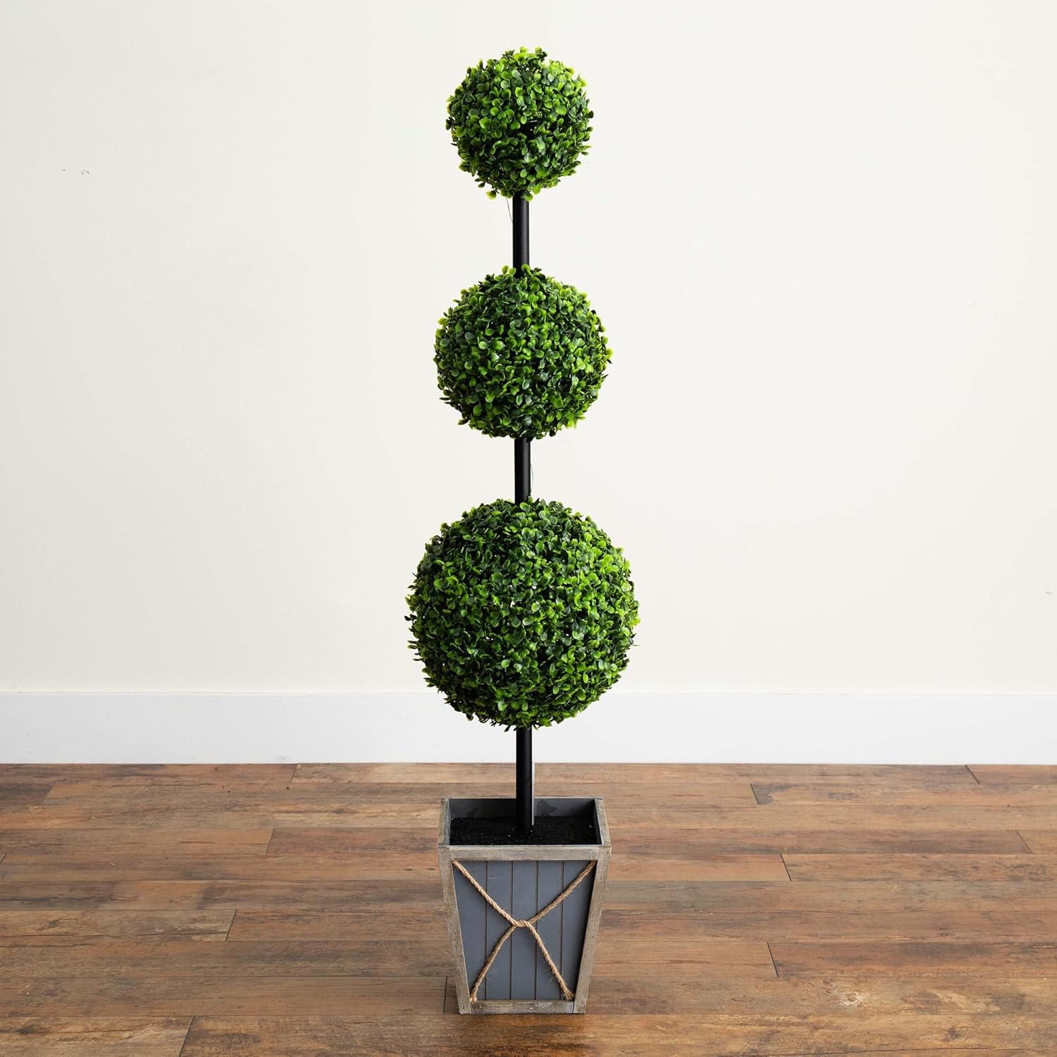 Nearly Natural 45 Inch UV Resistant Artificial Topiary with LED Lights