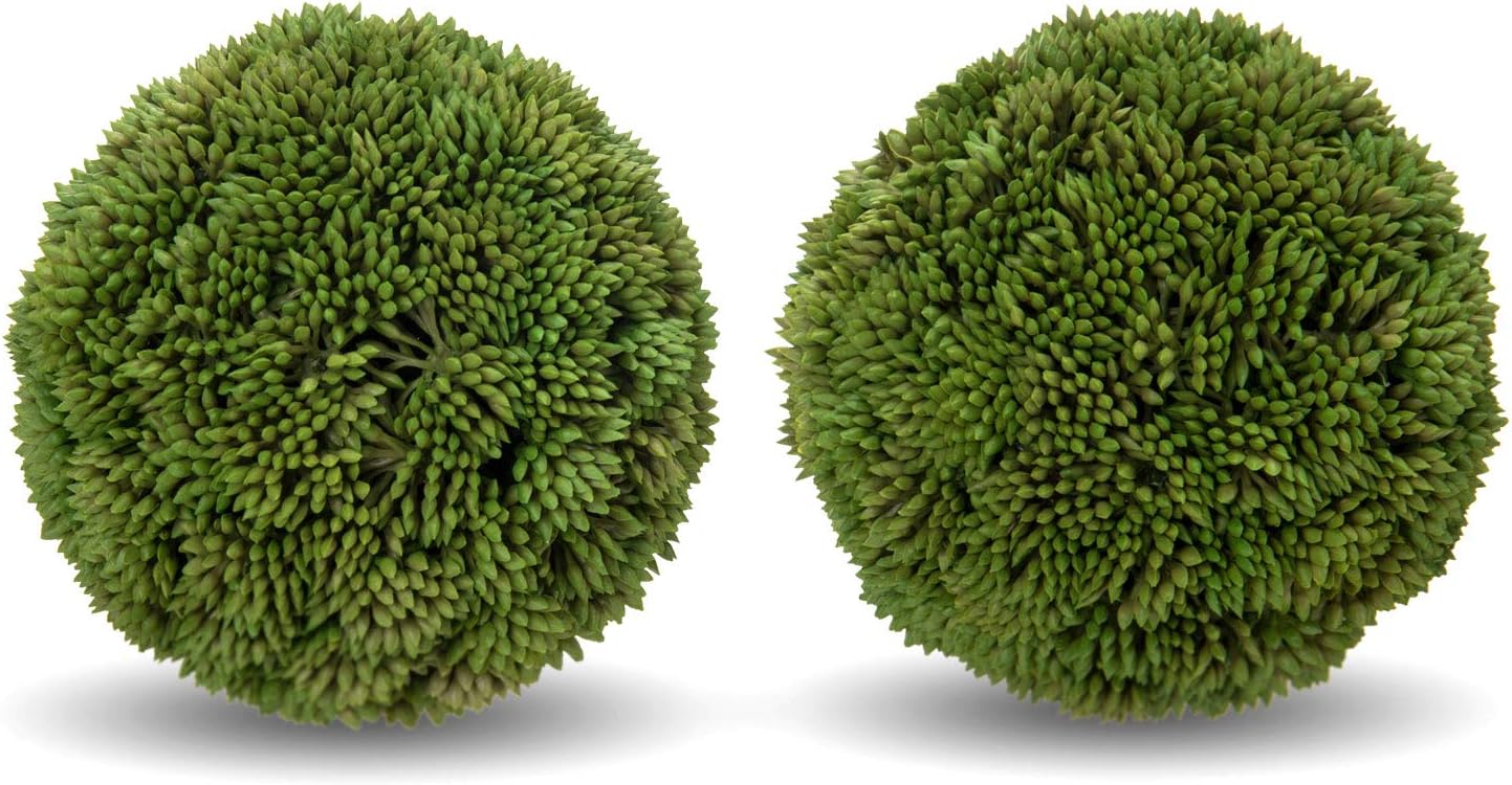 MyGift 4 Inch Artificial Topiary Set of 2