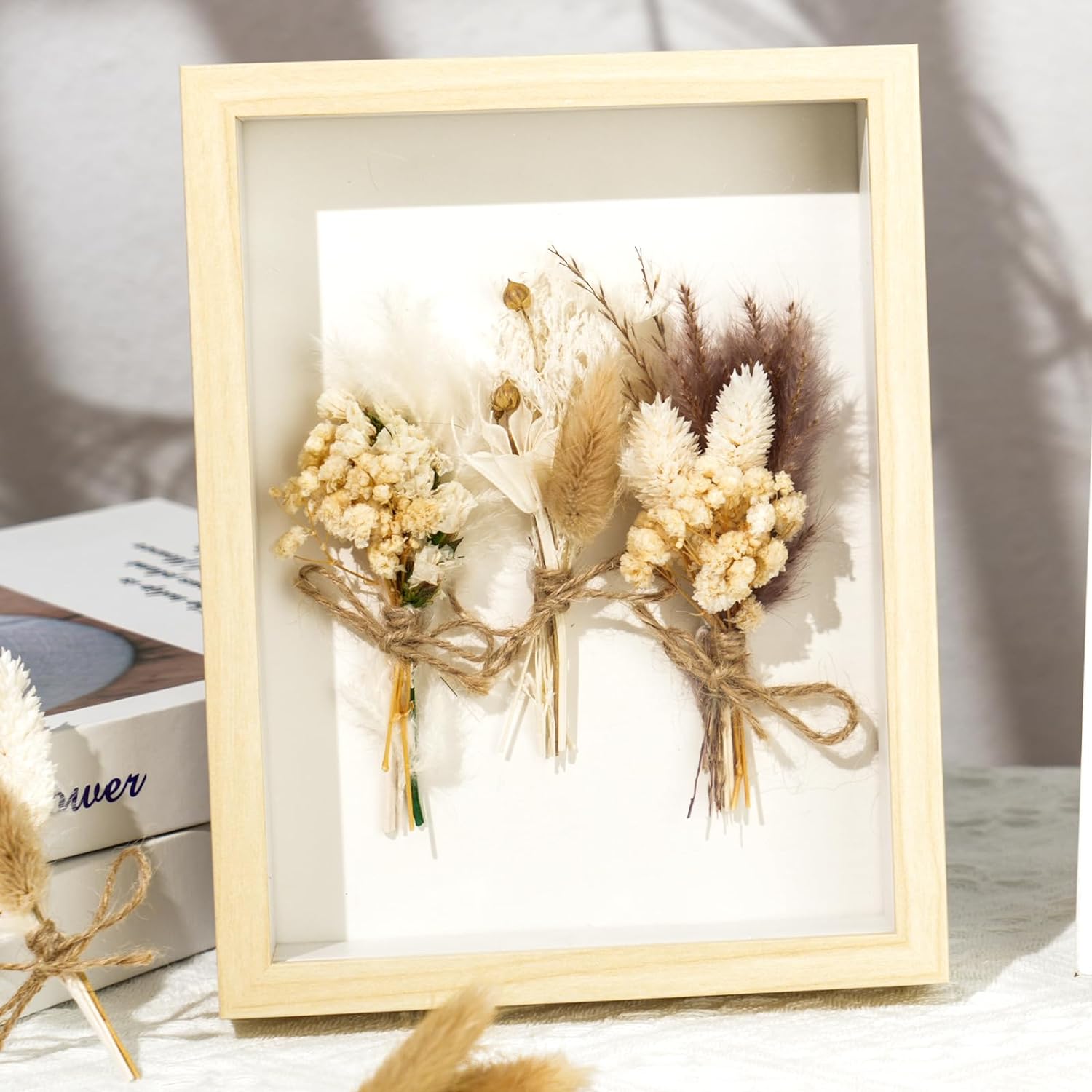 VAIPI 12 Pack Mini Dried Flower Bouquet Boho Artificial Arrangement