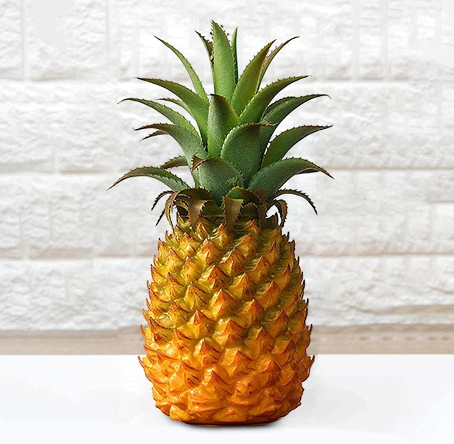 KODORIA Artificial Pineapple Decor Statue Yellow Small