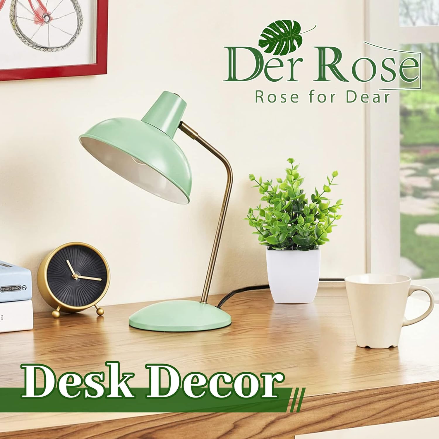 Der Rose 4 Pack Artificial Plants for Home Decor