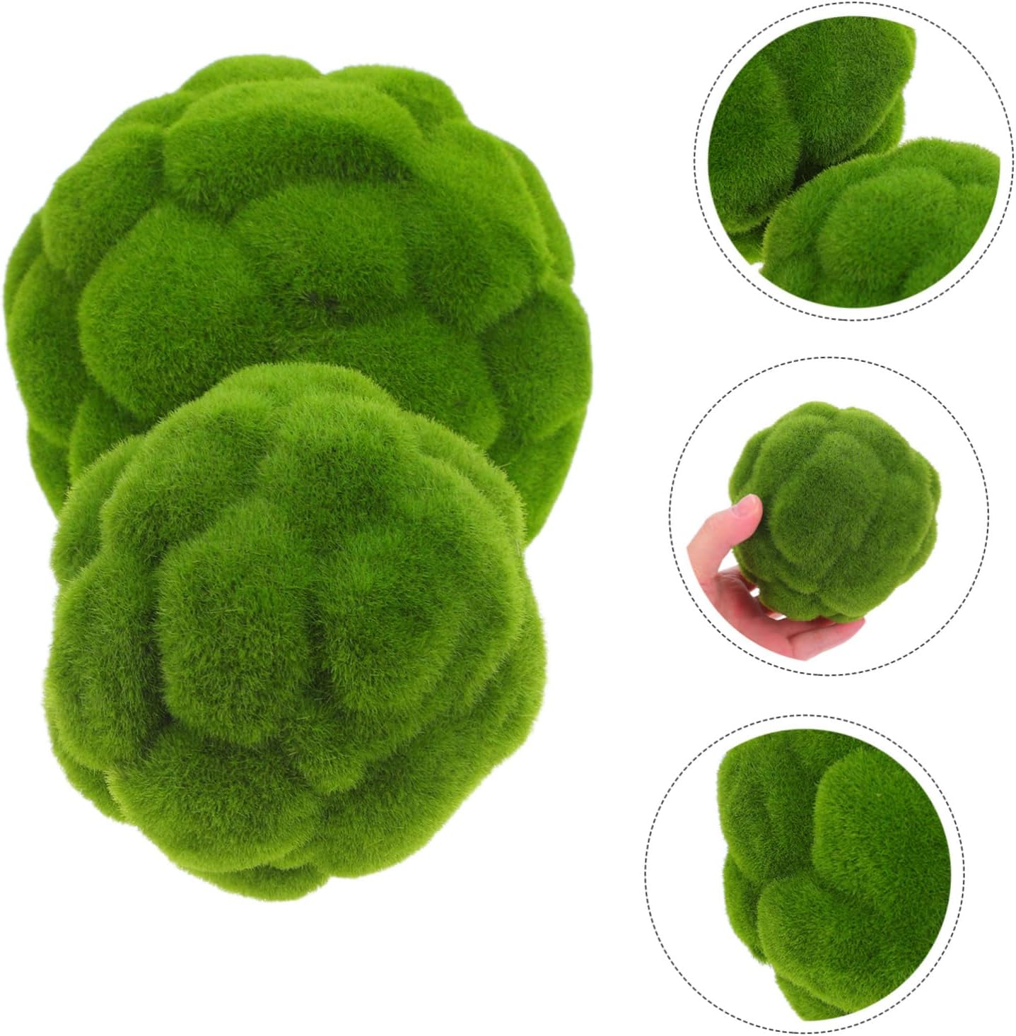 MAGICLULU 2Pcs Realistic Hanging Moss Ball Decor