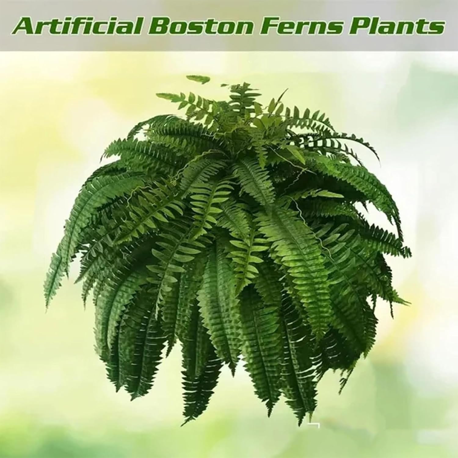 UV Resistant Artificial Boston Ferns 38 Leaves
