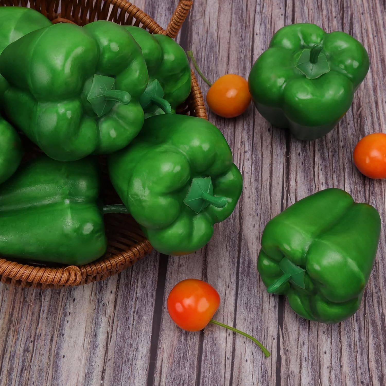 Gresorth 8pcs Artificial Bell Pepper Decoration