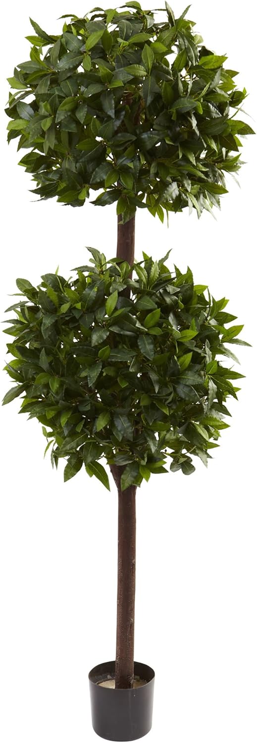 Nearly Natural 6ft Sweet Bay Double Ball Topiary