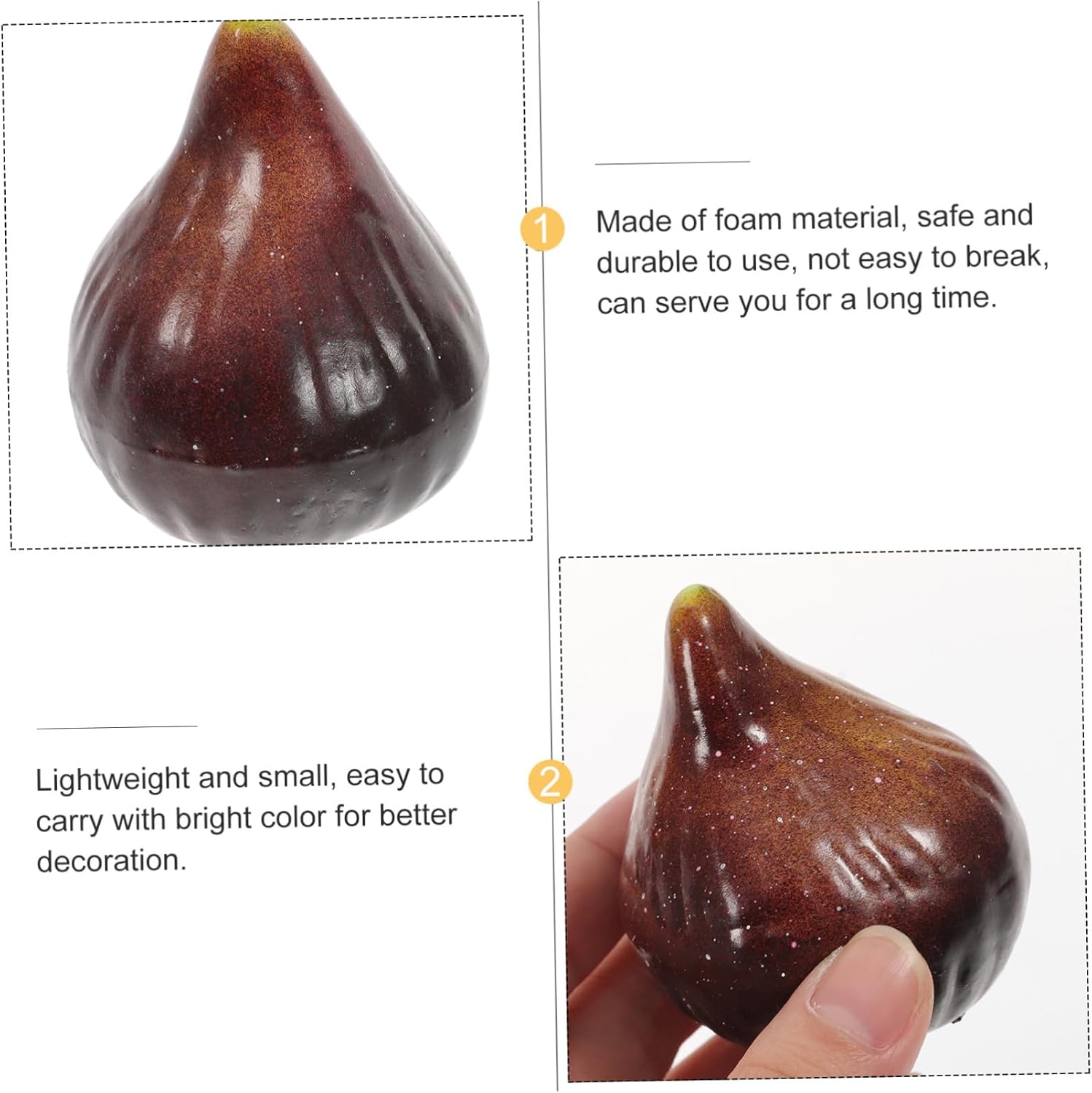5Pcs Artificial Fig Models for Home Office Decor Display