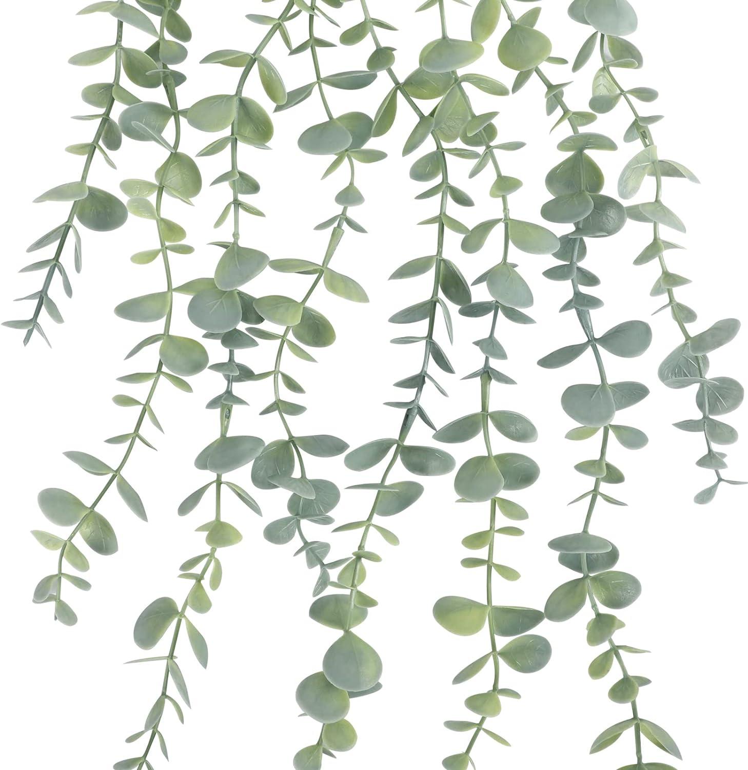 COCOBOO 2pcs Artificial Hanging Eucalyptus Plants for Home Decor