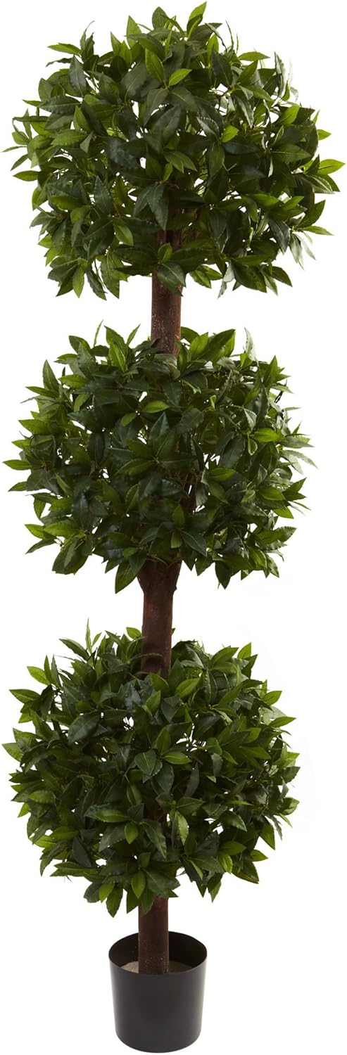 Nearly Natural 65ft Sweet Bay Triple Ball Topiary