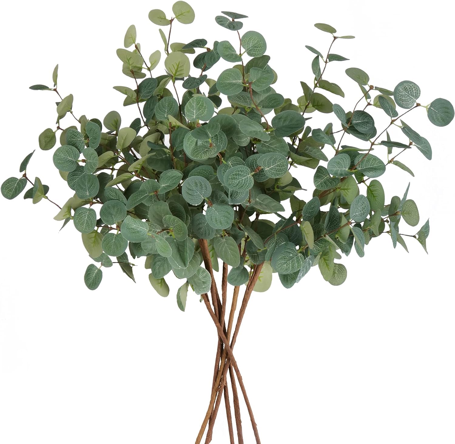 Beferr 6Pcs Artificial Eucalyptus Stems for Vase Decorations