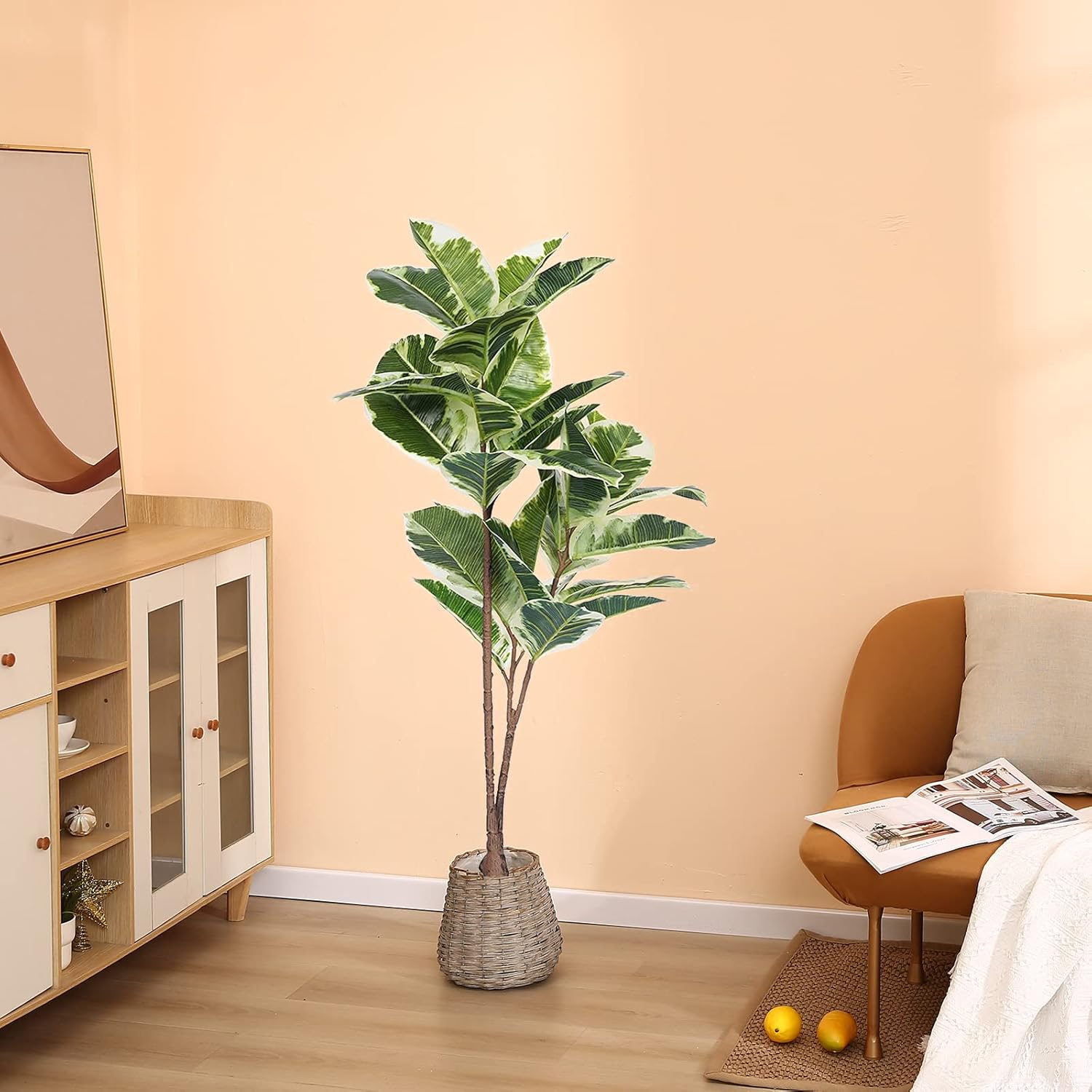 Floworld 43in Tall Artificial Ficus Tree with Pot