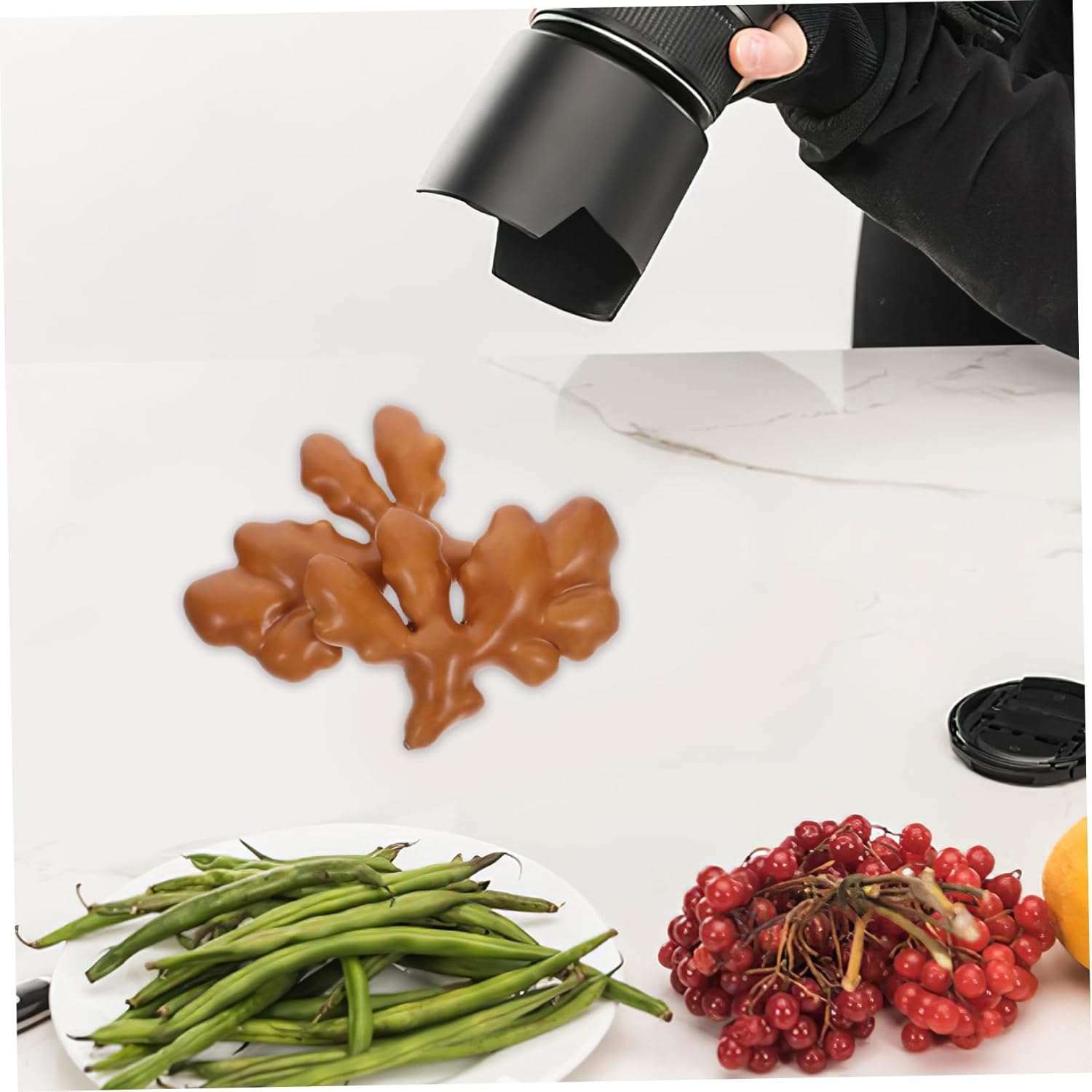 Cabilock Realistic Artificial Ginger for Kitchen Decor