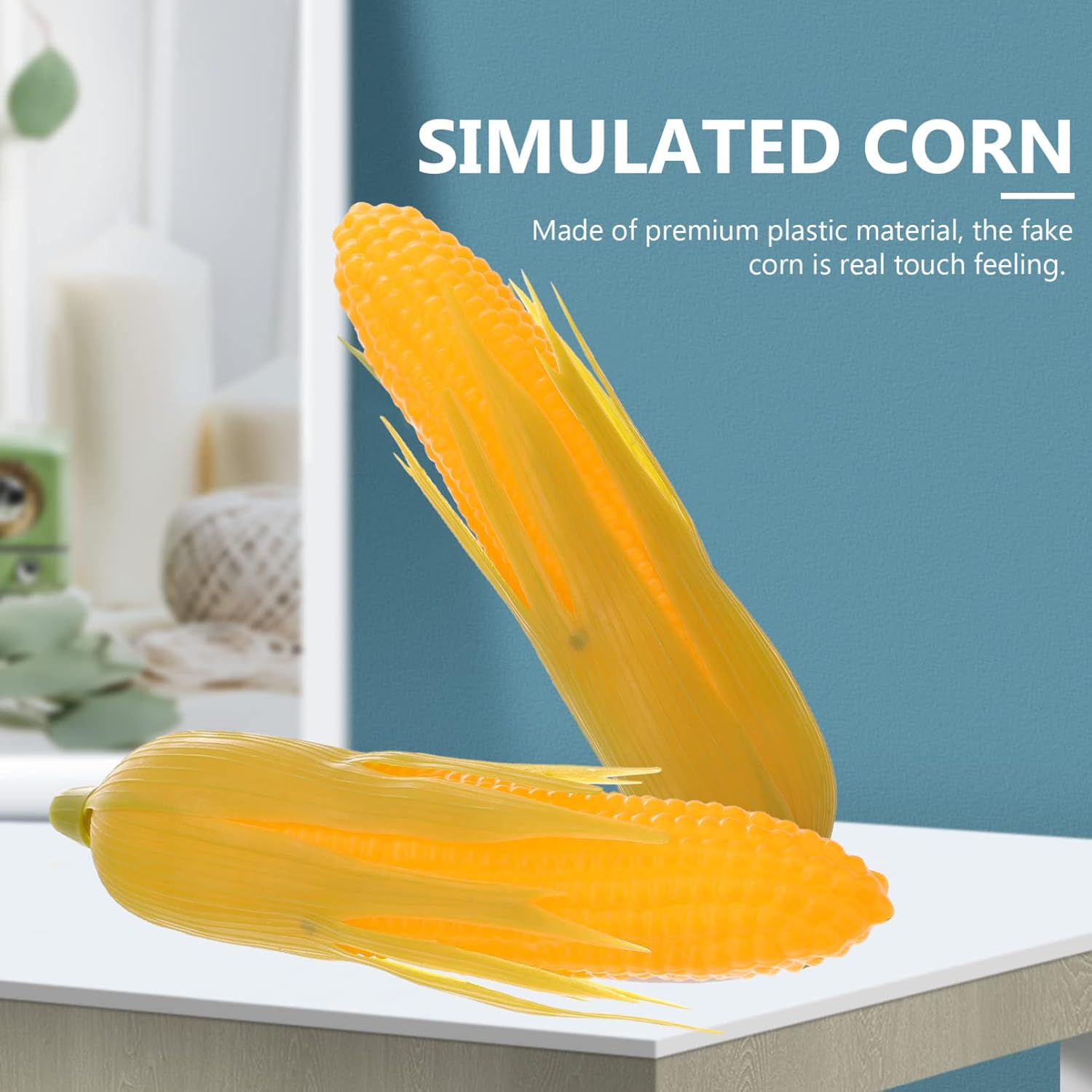 Lifelike Artificial Corn Plants 6pcs Plastic Decorations