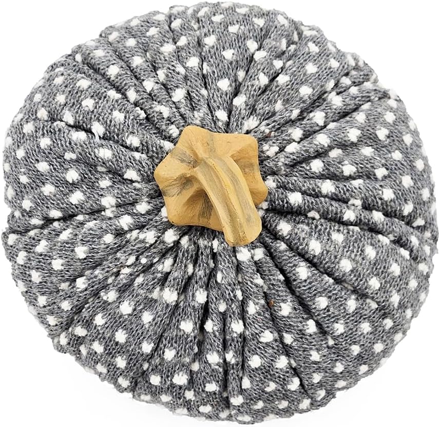 Charming Set of 3 Fabric Pumpkins for Fall Decor