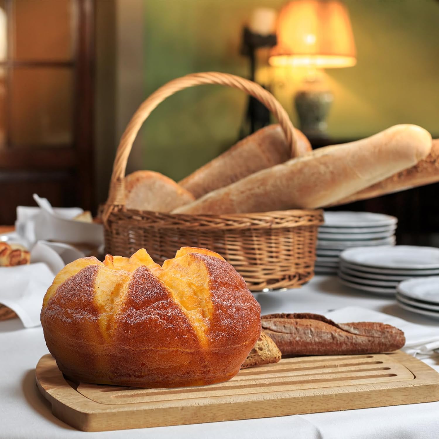 NOLITOY Artificial Bread Decoration 550X314in