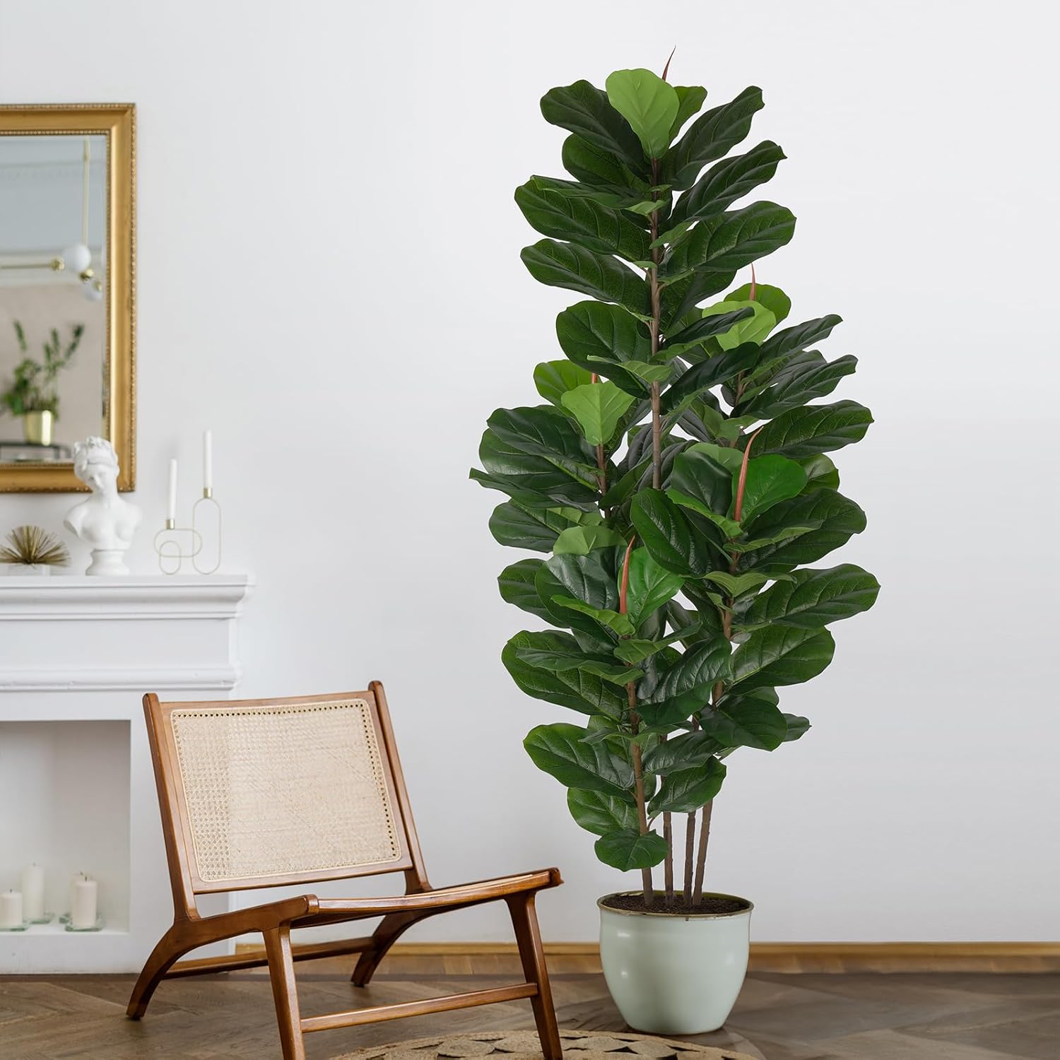 YEPDIN Faux Fiddle Leaf Fig Tree 6FT Artificial Plant