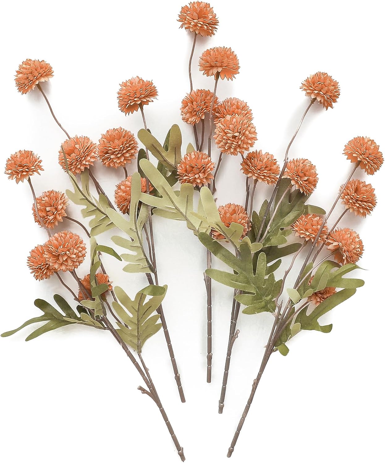 Floroom 5pcs Faux Silk Pompon Mums Artificial Flowers 1