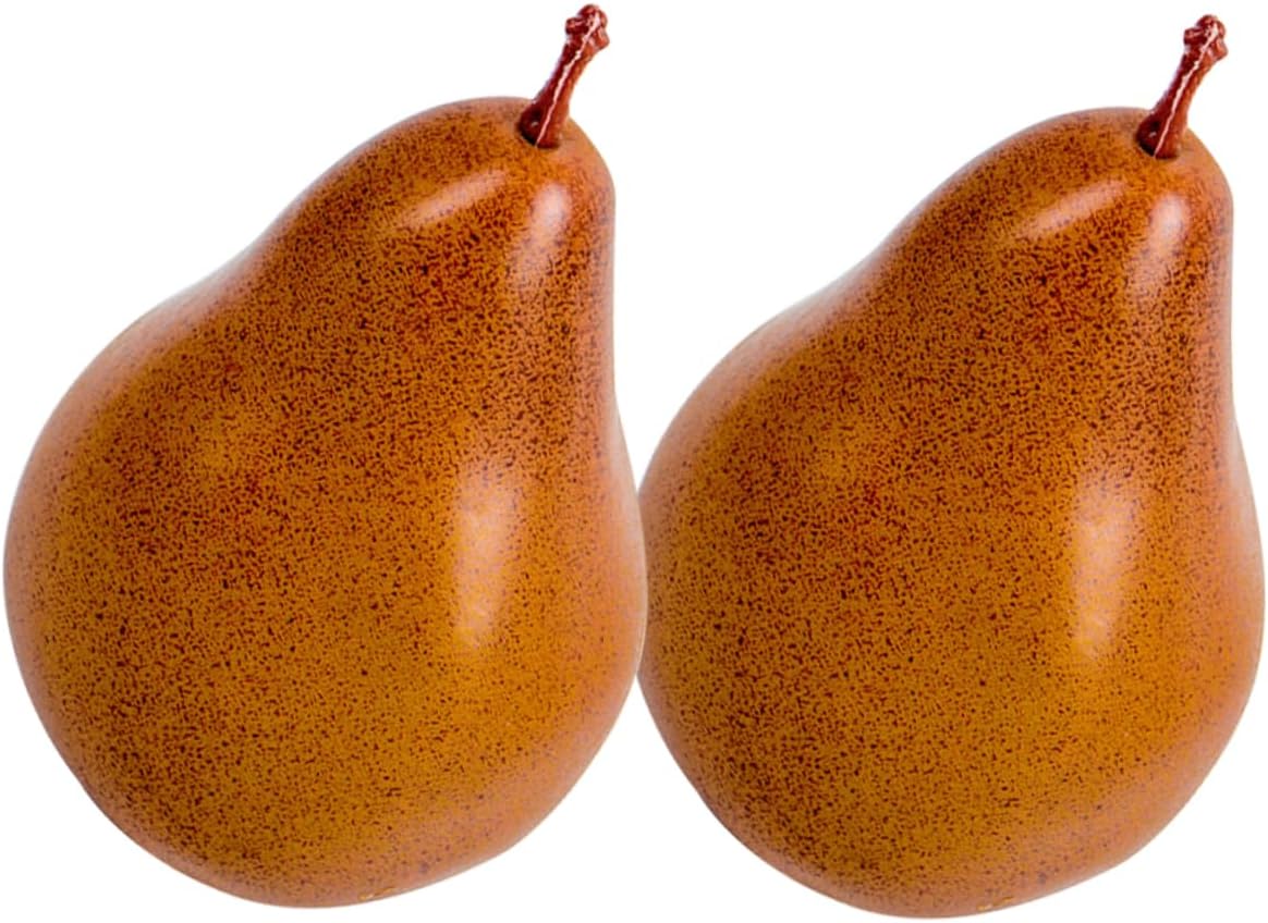 DECHOUS Artificial Pear Models 2Pcs Realistic Decorations