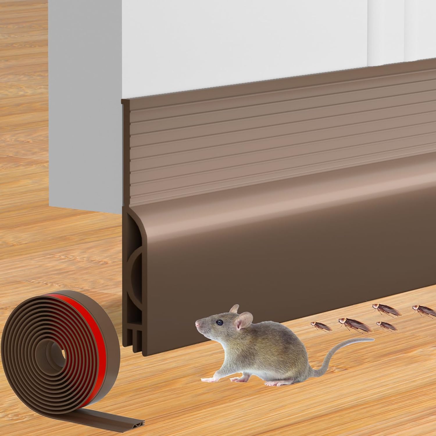 Ormein Door Draft Stopper 78inch Brown