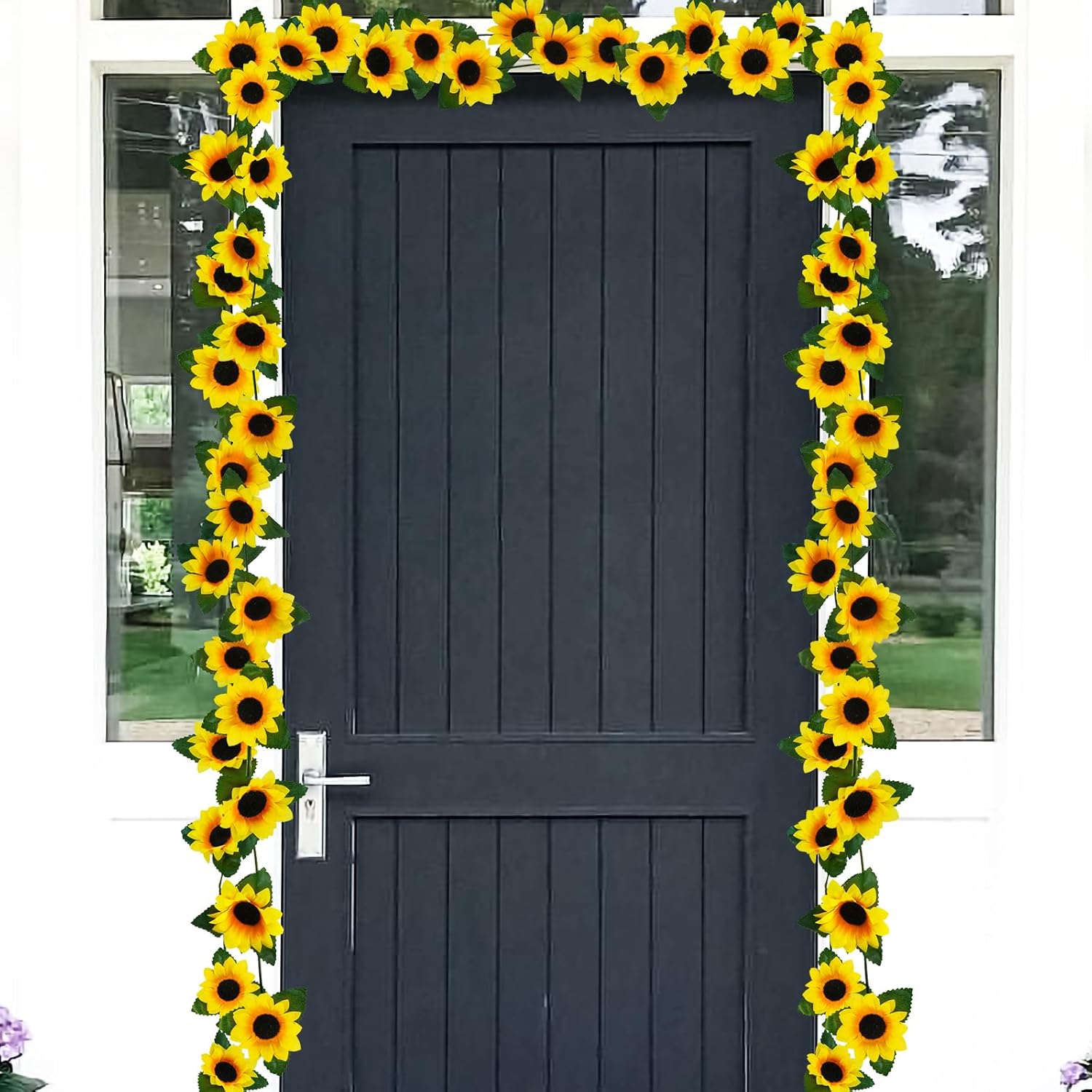 Uieke 3 Pack Artificial Sunflower Garland