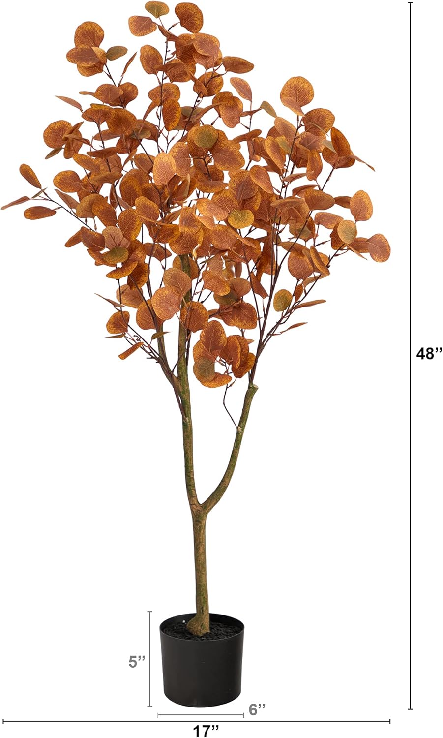 Nearly Natural 4ft Autumn Eucalyptus Artificial Tree 1